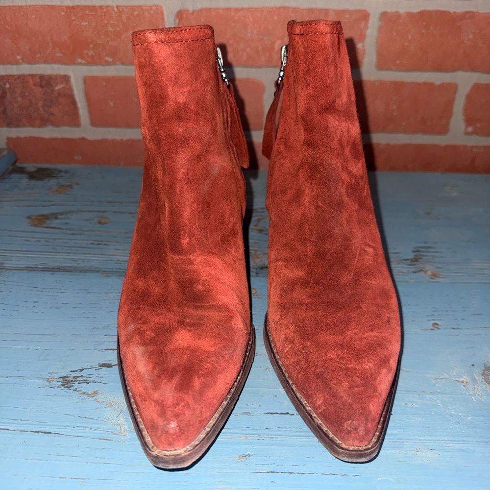 Sam Edelman Burgundy Suede Ankle Boot